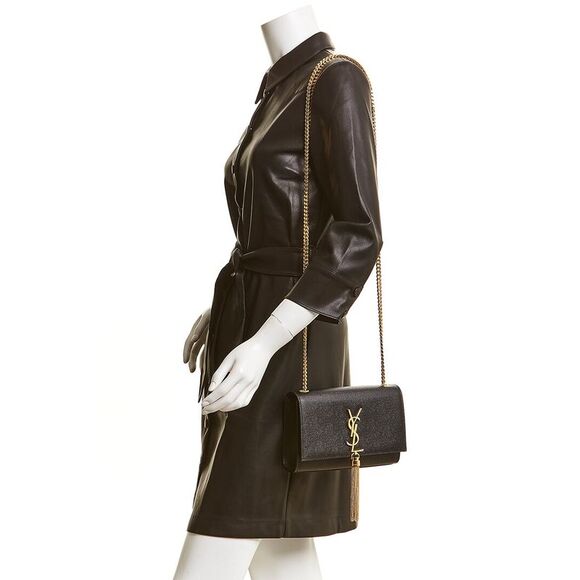 Saint Laurent Kate Tassel Small Leather Shoulder Bag - Picture 3 of 4